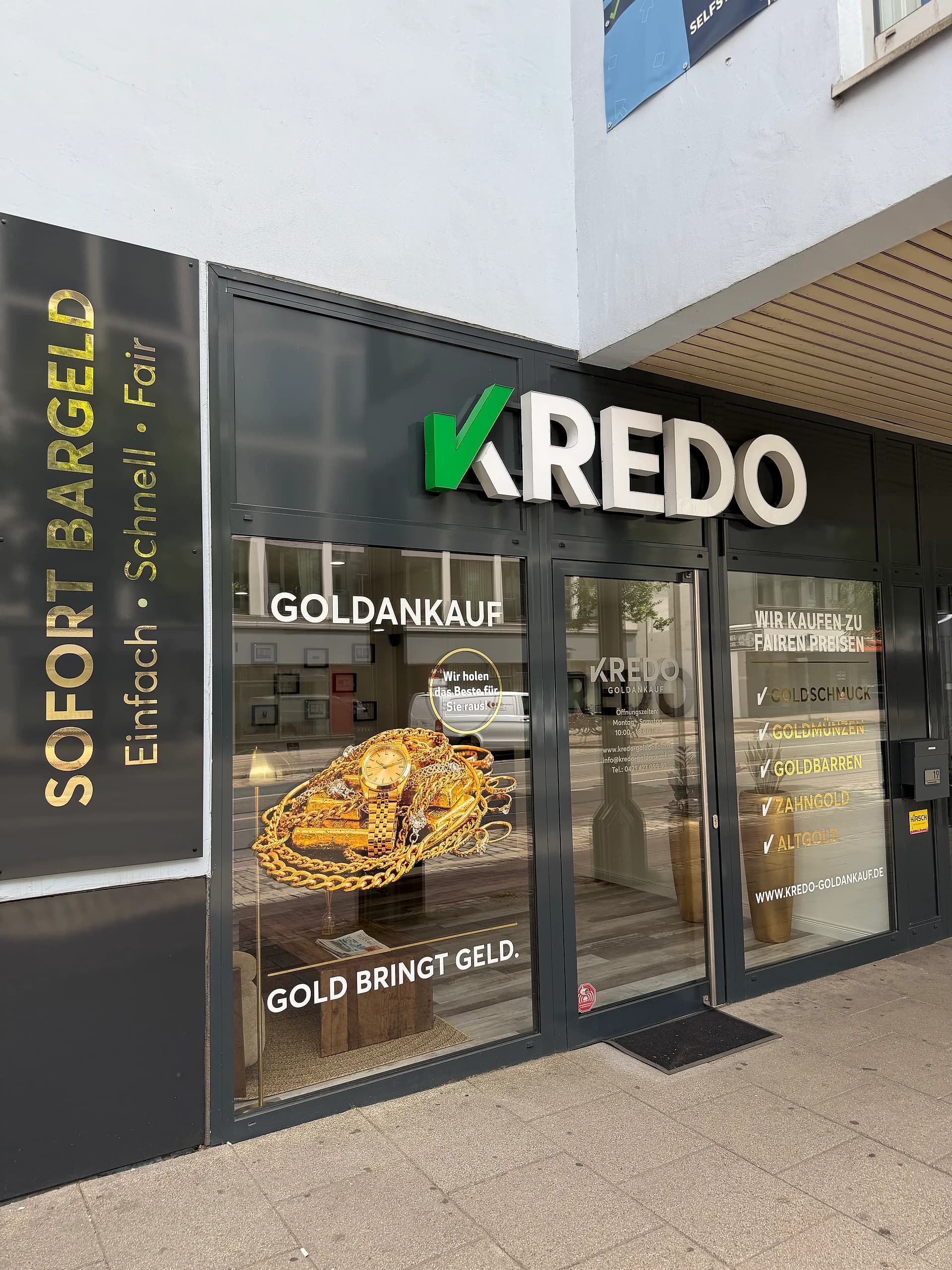 KREDO Goldankauf Bremen – Filiale in der Faulenstraße 19